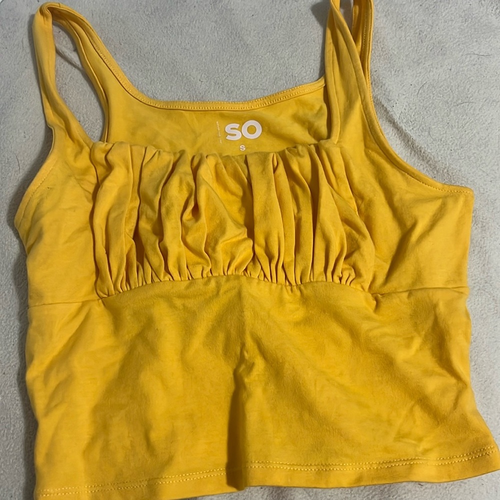 yellow small kohls tank top
